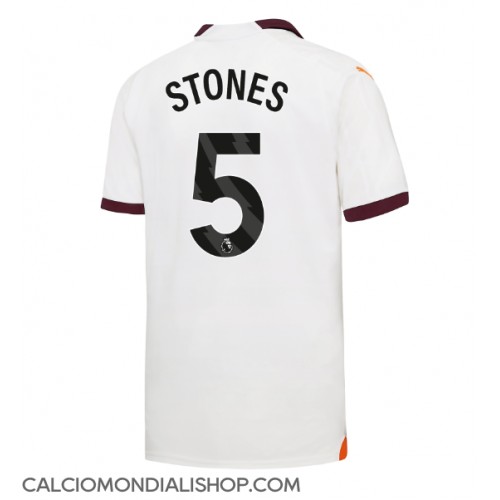Maglie da calcio Manchester City John Stones #5 Seconda Maglia 2023-24 Manica Corta